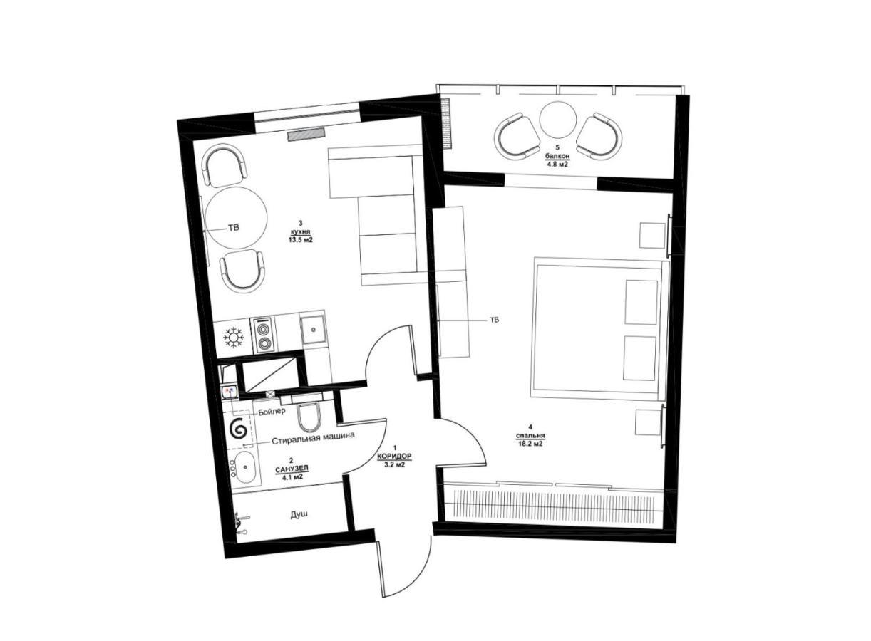 Grey Apartment In 14 Floor Odessa Luaran gambar